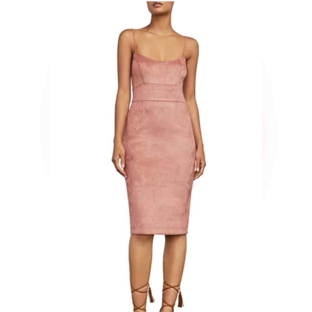 COPY - BCBGMaxAzria Alese- Faux suede dress